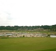 No. 12 and 13 play around a pond named 