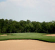 The Republic Golf Club's par-5 11th is protected by many bunkers near the green. 