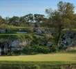 The signature par-3 16th hole at Cordillera Ranch plays over rocks and waterfalls.
