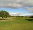 The first hole on the Creeks nine at Hill Country Golf Club is a straightaway par 4 with a tricky green.