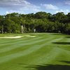 A view of the 18th fairway at Canyon Springs Golf Club