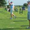 A view of the driving range tees at Alsatian Golf Club
